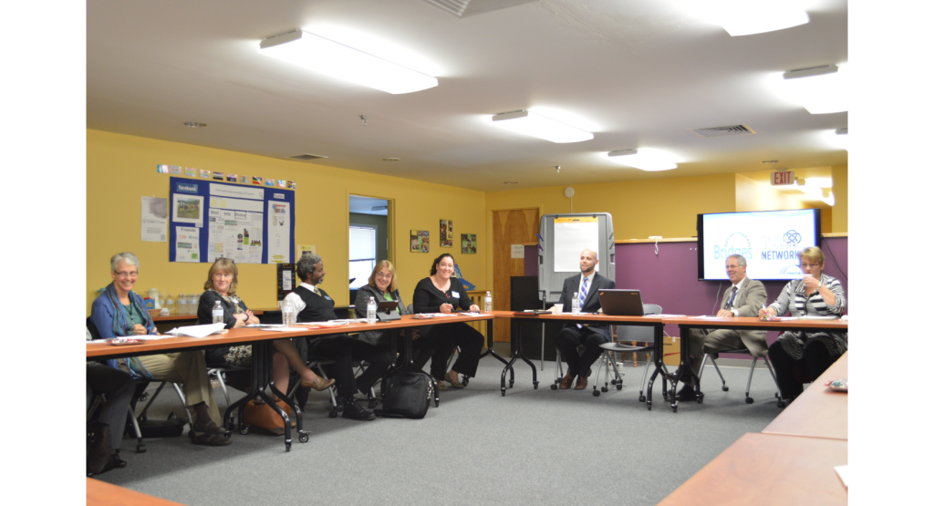 Nate from Schenectady Bridges speaks with the Working Cities Pittsfield Team.